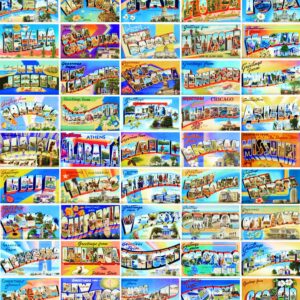 US State Stickers - All 50 State Sticker Set - RV State Sticker Travel Map Stickers - States Traveled Stickers for Water Bottle, Camper