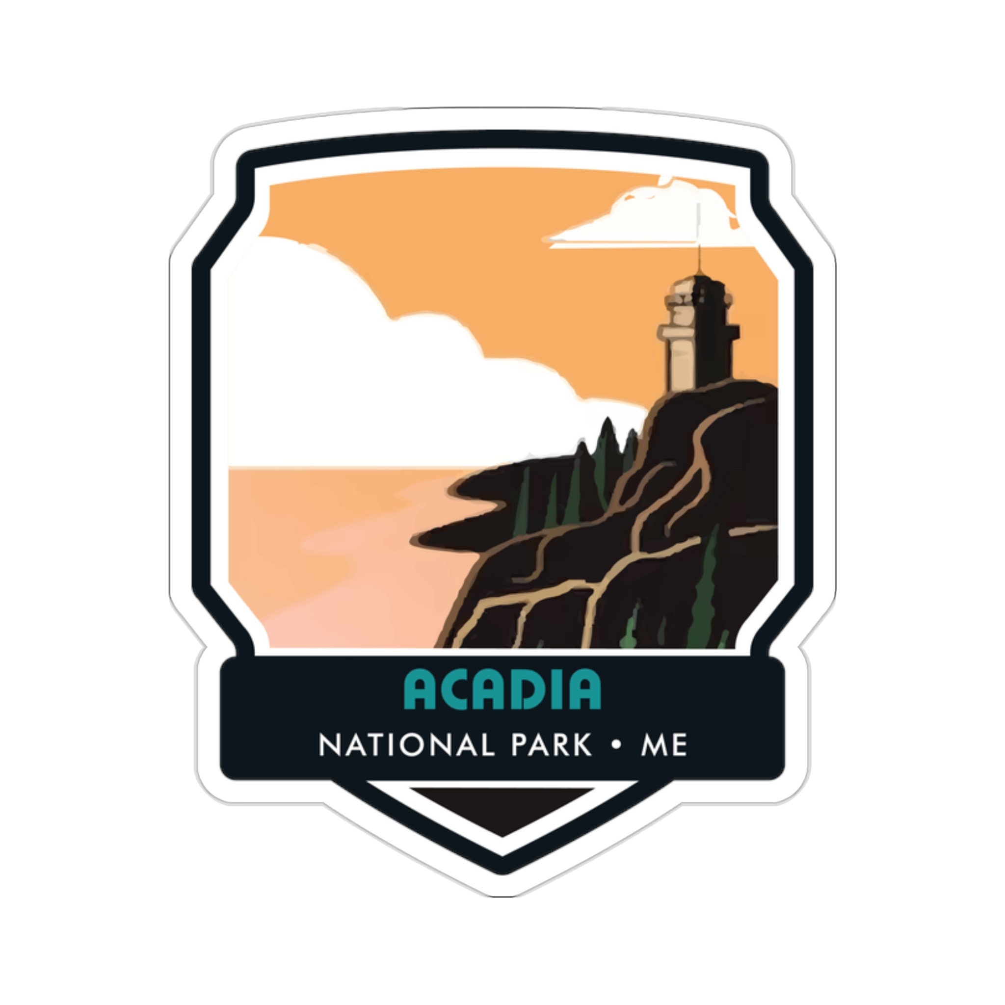 Discover the Majestic Acadia National Park Sticker!