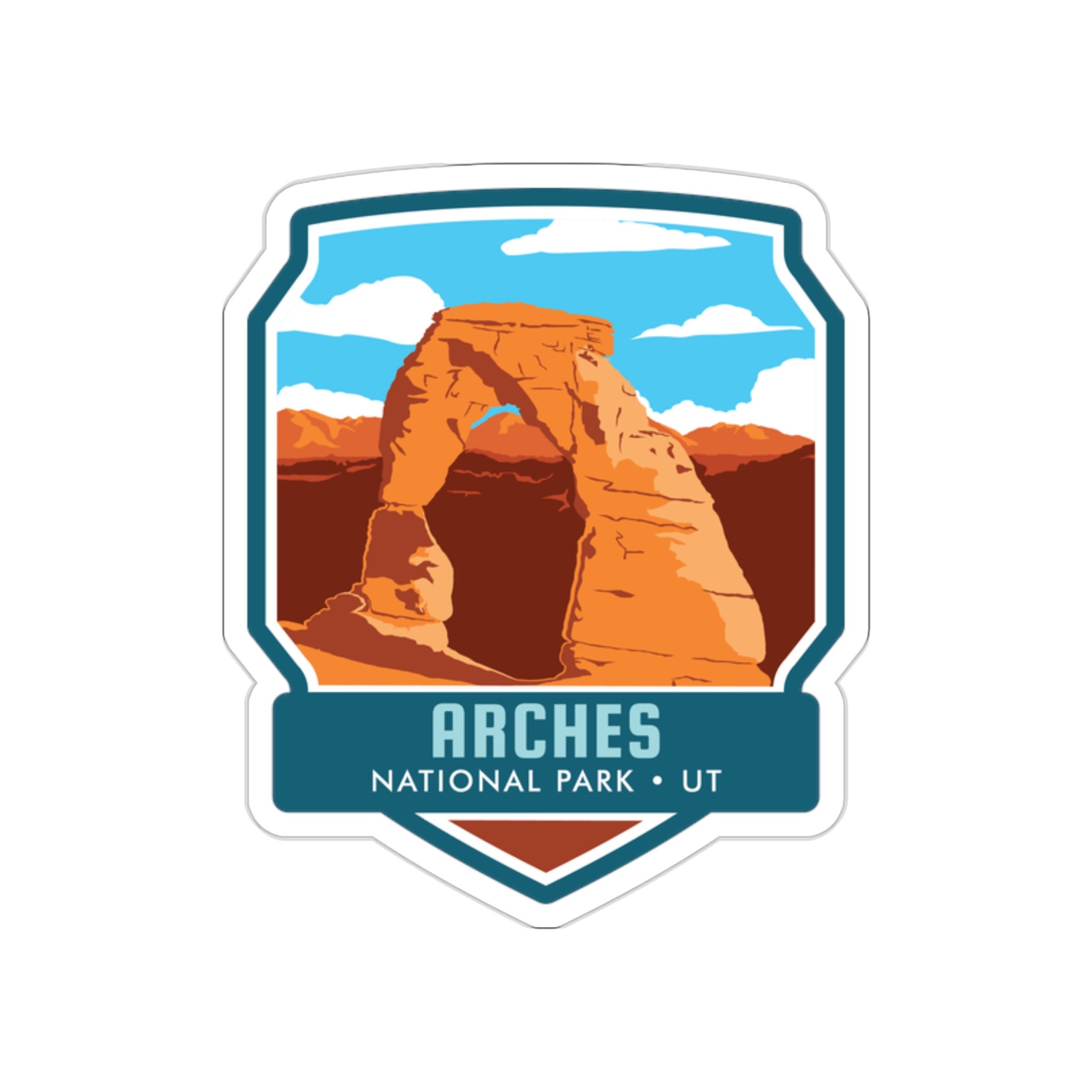 Discover the Beauty of Arches National Park with our Exquisite Sticker!