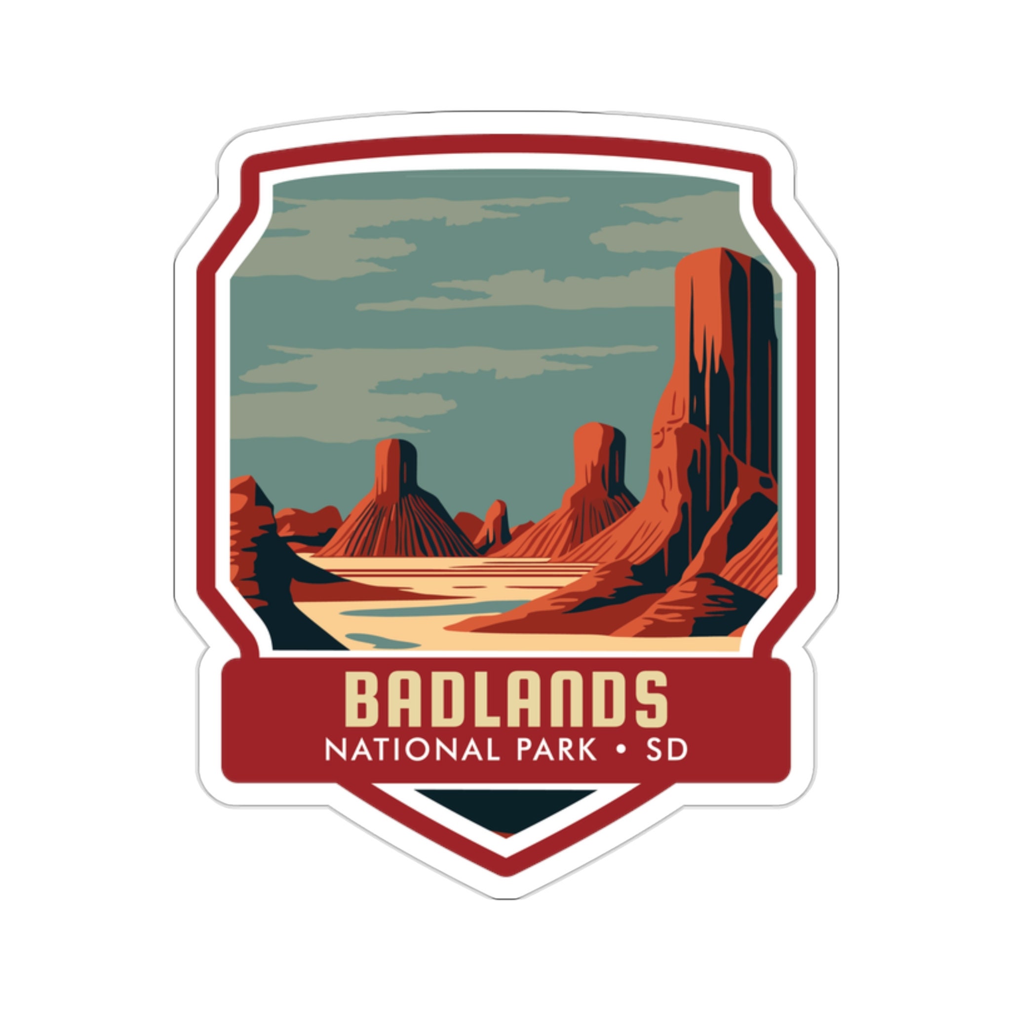 Embrace the Wonders of Badlands National Park with our Enchanting Sticker!