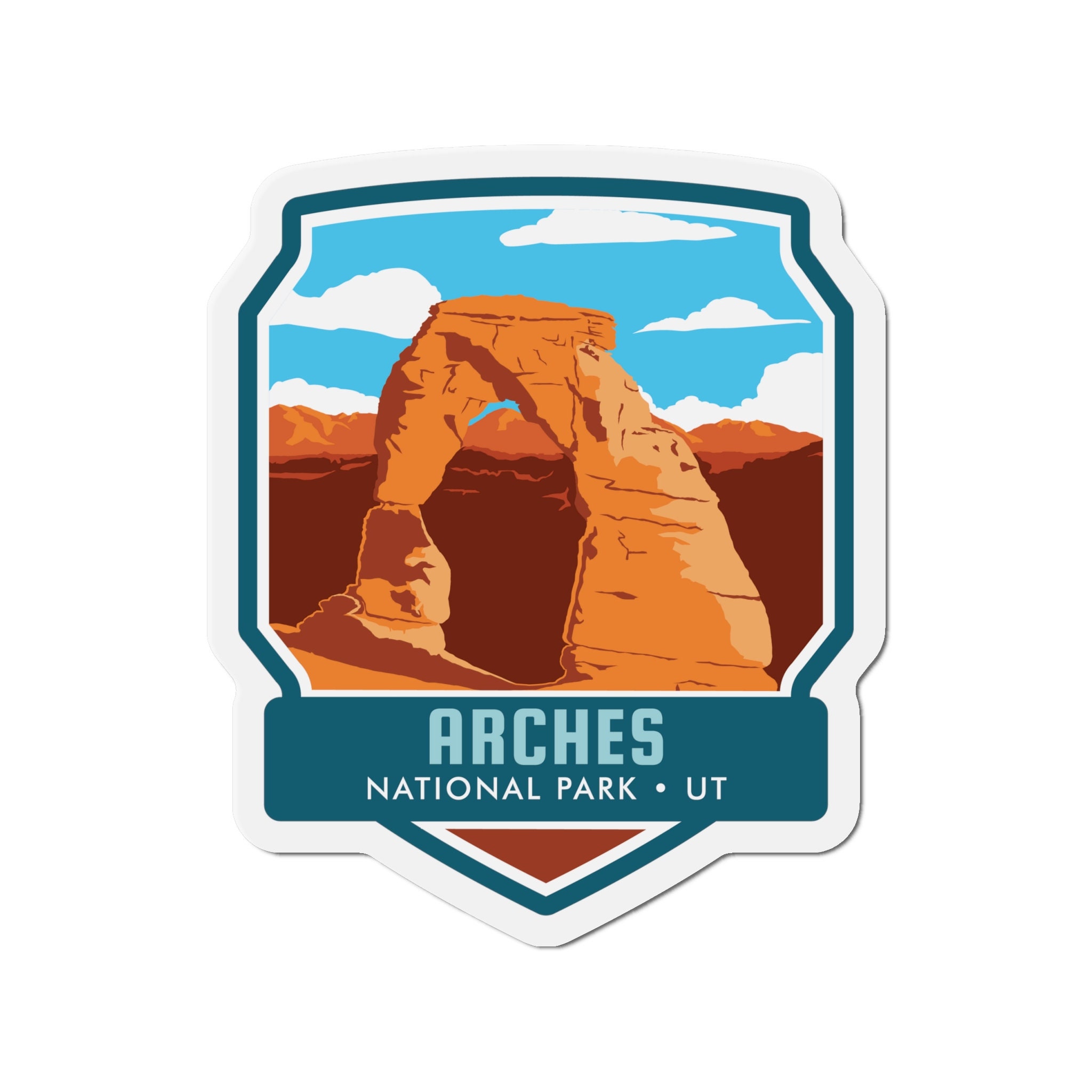 Discover the Beauty of Arches National Park with our Exquisite Magnet!