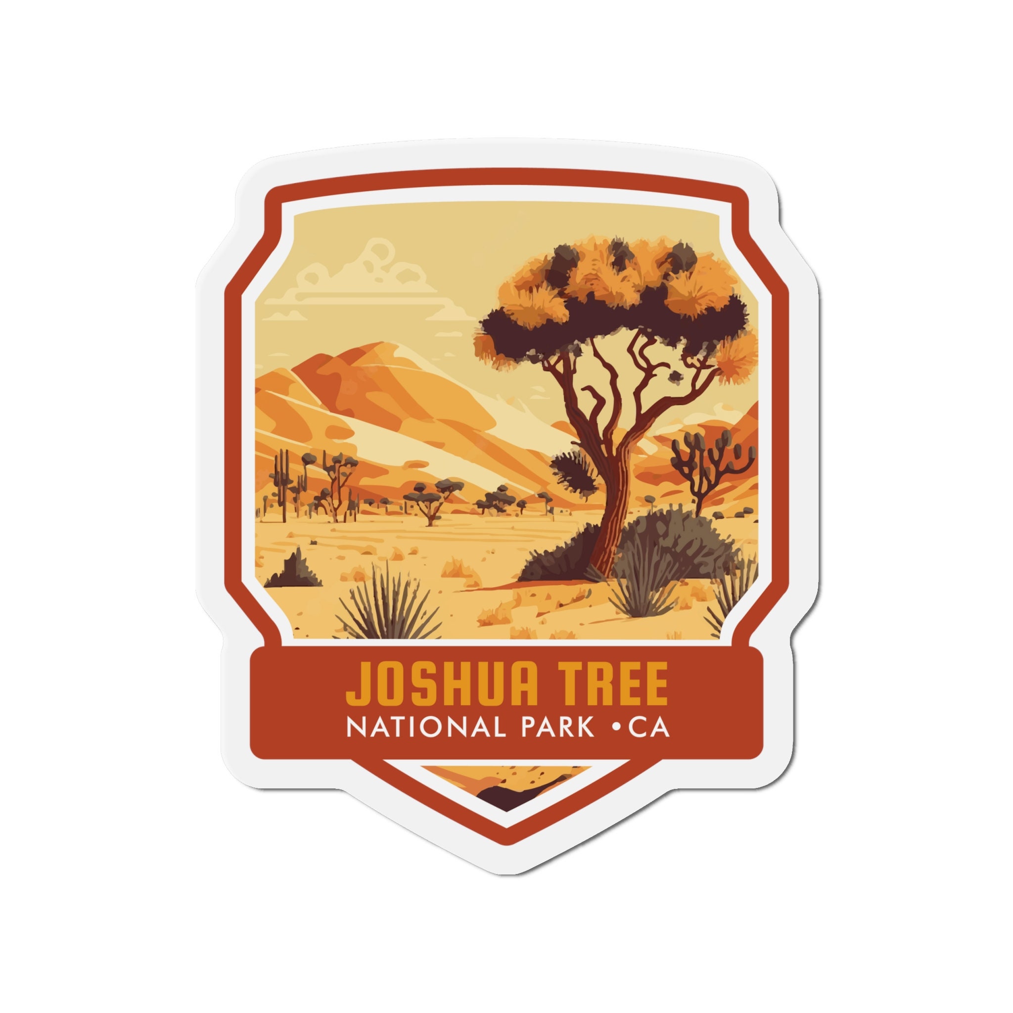 Bring the Spirit of Joshua Tree National Park to Your Magnetic Surfaces with Our Enchanting Magnet! - 5 Sizes