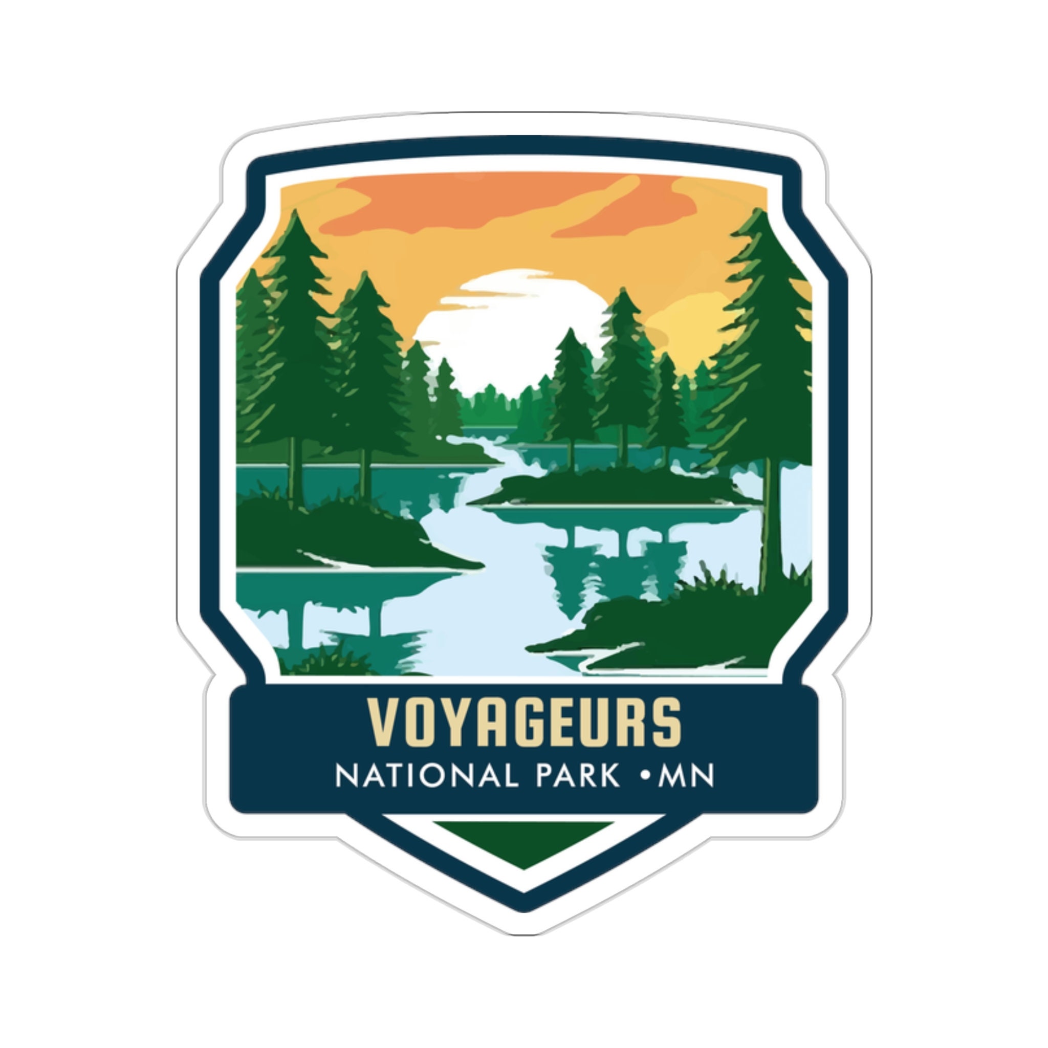 Embark on an Adventure with Our Voyageurs National Park Sticker! - 5 Sizes