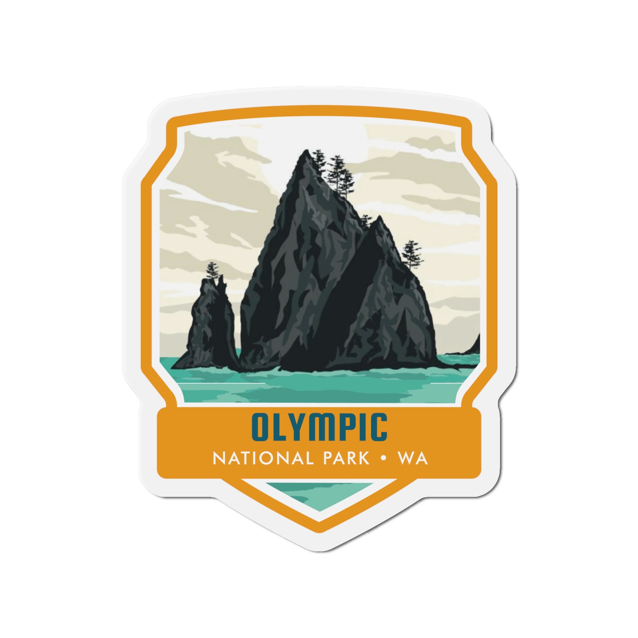 Bring the Majestic Beauty of Olympic National Park to Your Magnetic Surfaces with Our Magnificent Magnet! - 5 Sizes