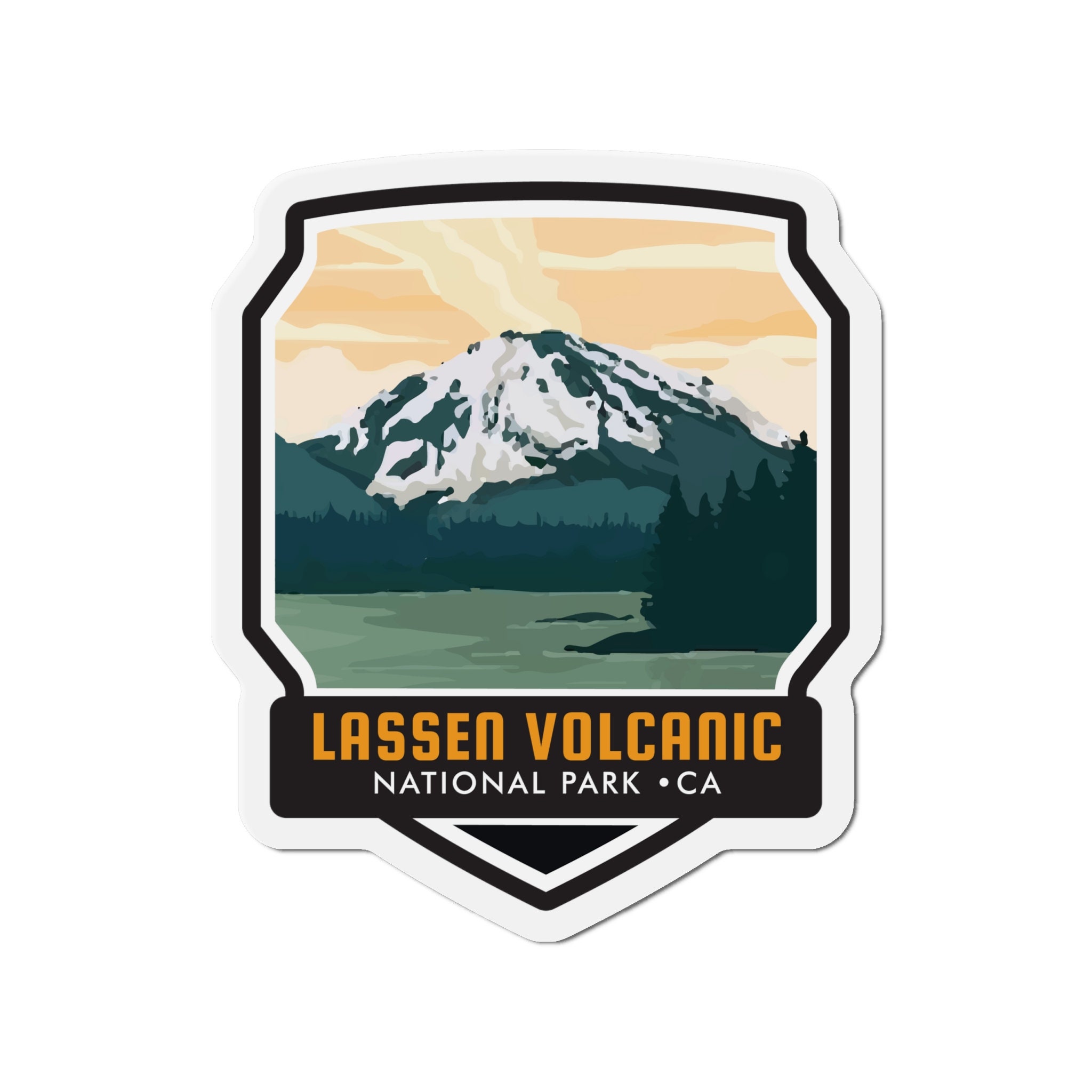Embrace the Power of Lassen Volcanic National Park with Our Captivating Magnet! - 5 Sizes