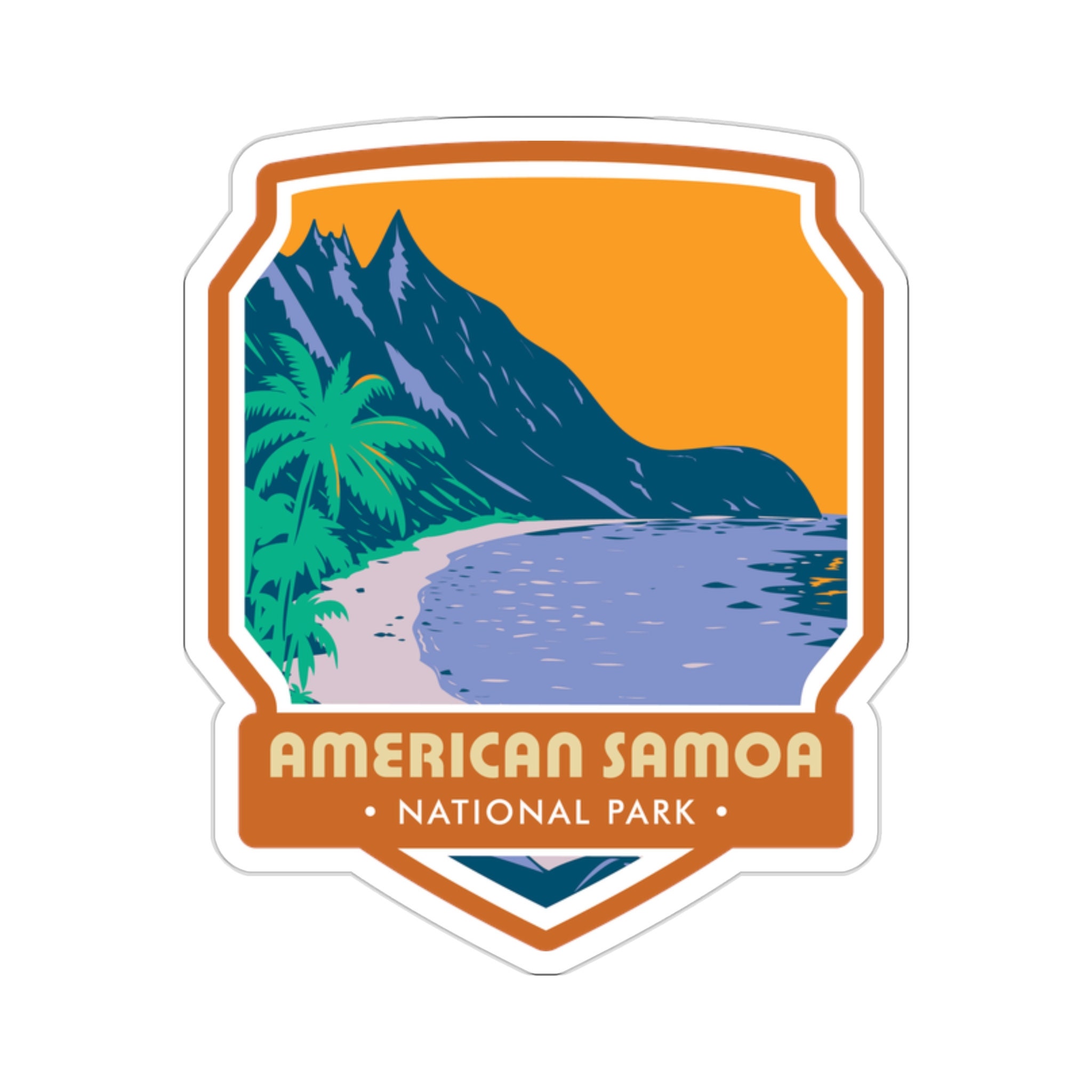 Explore the Beauty of American Samoa National Park with our Exquisite Sticker!
