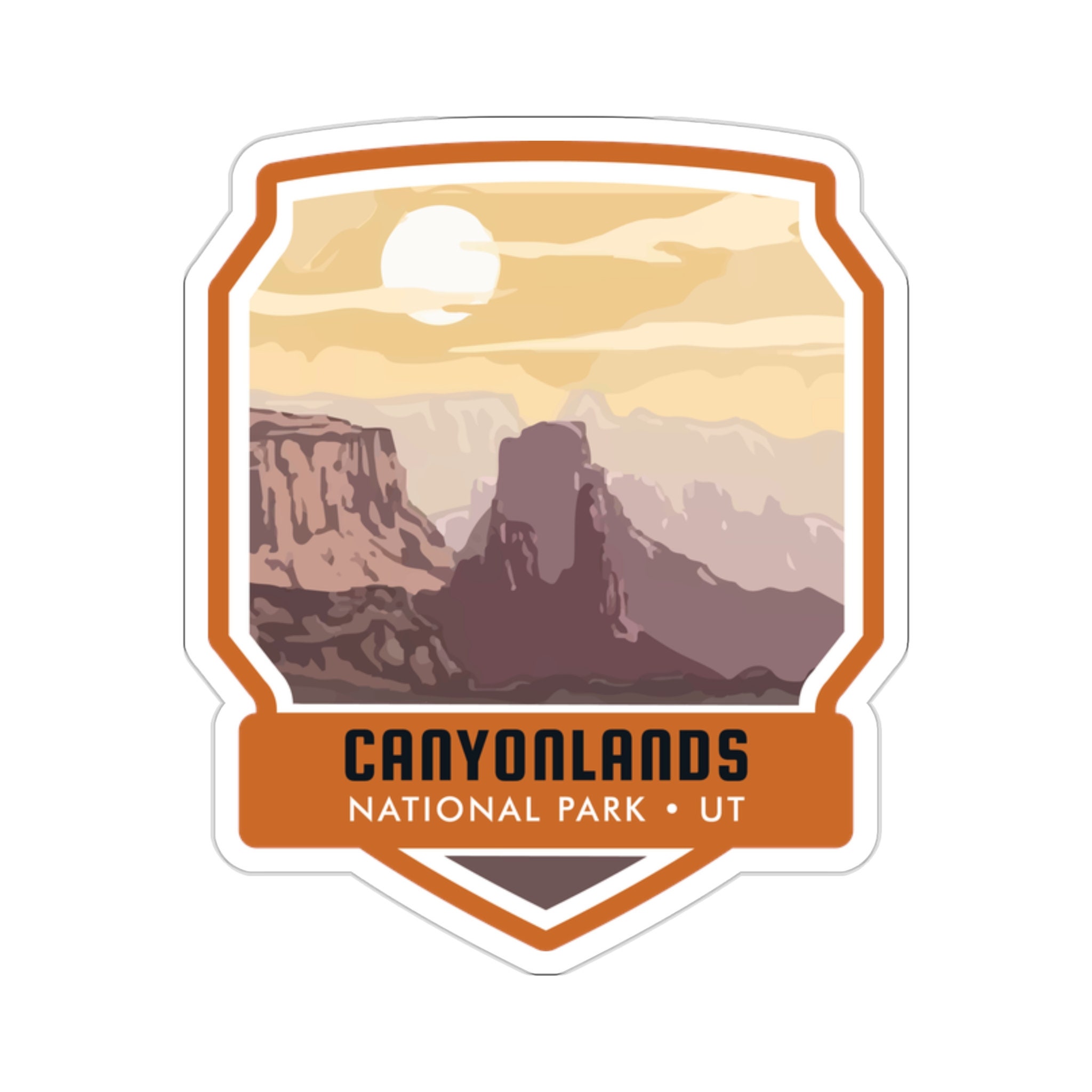 Explore the Wilderness of Canyonlands National Park with our Adventurous Sticker! - 5 Sizes