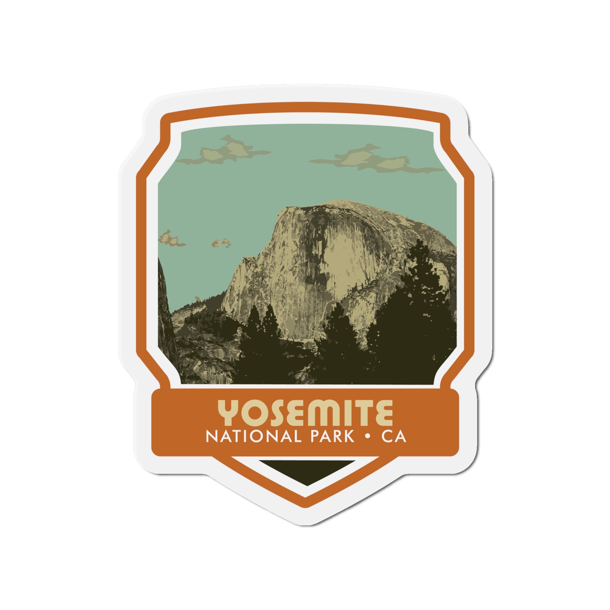 Bring the Majestic Beauty of Yosemite National Park to Your Magnetic Surfaces with Our Enchanting Magnet! - 5 Sizes