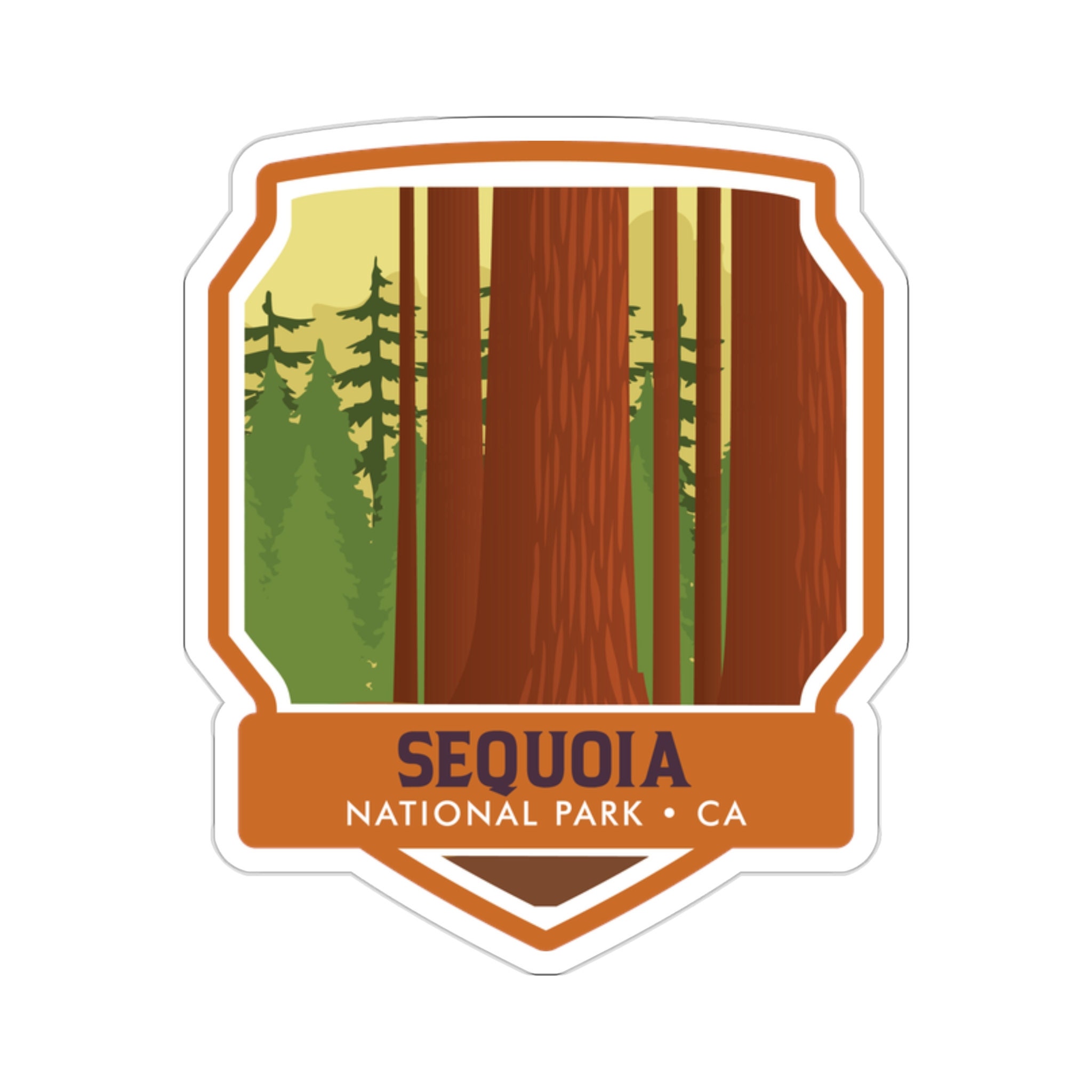 Embrace the Timeless Beauty of Sequoia National Park with Our Exquisite Sticker! - 5 Sizes
