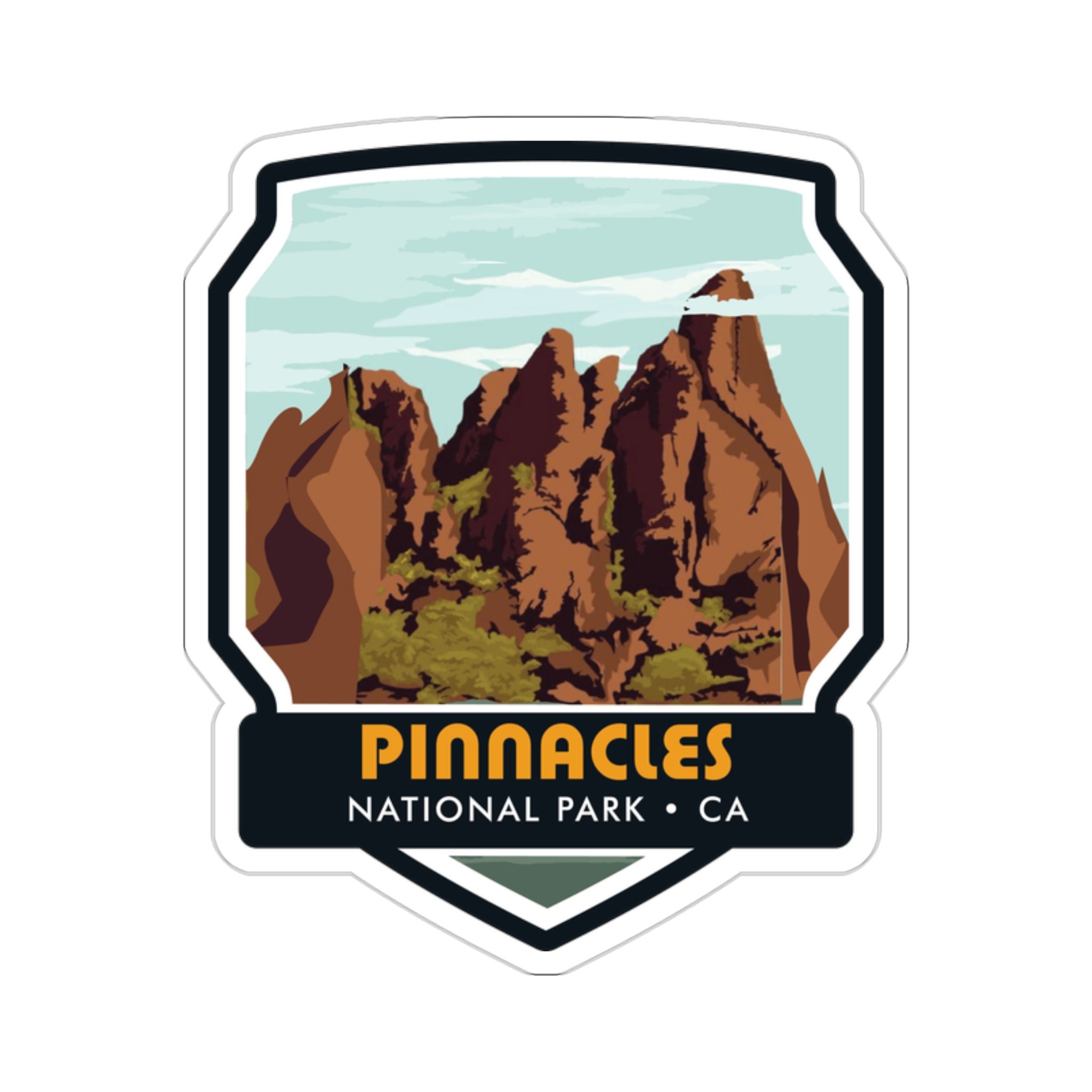 Discover the Unique Beauty of Pinnacles National Park with Our Enchanting Sticker! - 5 Sizes