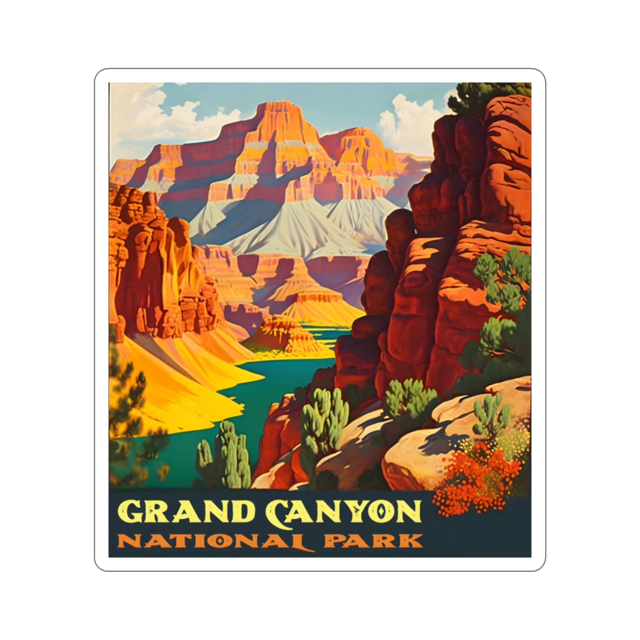 Grand Canyon Wanderlust Sticker - Sizes 2" to 6"!