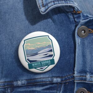 White Sands National Park Button Pin – Wear a Piece of Natural Wonder