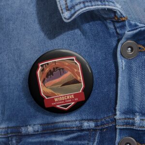 Wind Cave National Park Button Pin – Wear the Wonder of the Underground World