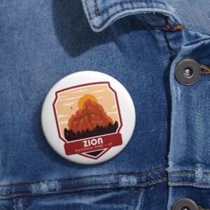 Zion National Park Button Pin – Wear the Wilderness on Your Lapel