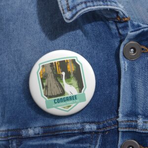 Congaree National Park Button Pin – Wear the Swamp's Beauty