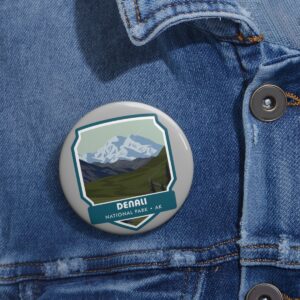 Denali National Park Button Pin – Wear the Majesty of the Wilderness