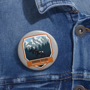 Grand Teton National Park Button Pin – Wear the Wilderness