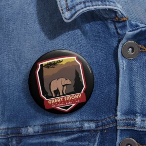 Great Smoky Mountains National Park Button Pin – Wear the Smoky Charm