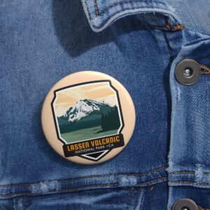 Lassen Volcanic National Park Button Pin – Wear the Volcanic Beauty