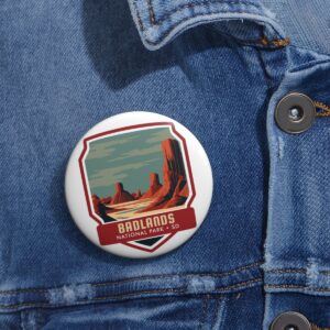 Badlands National Park Button Pin – Wear the Rugged Beauty
