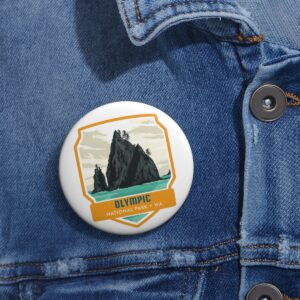 Olympic National Park Button Pin – Wear the Wild Coast