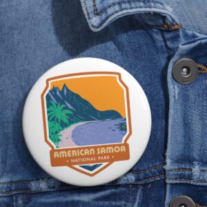 American Samoa National Park Button Pin – Wear the Island's Charm