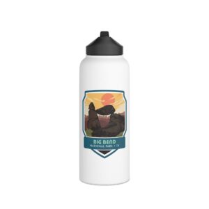 Big Bend National Park Stainless Steel Water Bottle – Sip the Desert Majesty