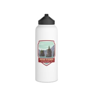 Kenai Fjords National Park Stainless Steel Water Bottle – Embrace Glacial Adventures