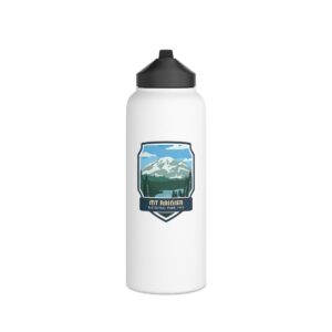 Mt. Rainier National Park Stainless Steel Water Bottle – Sip on Alpine Beauty