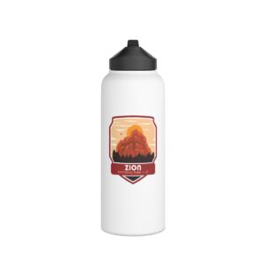 Zion National Park Stainless Steel Water Bottle – Stay Refreshed in the Wild