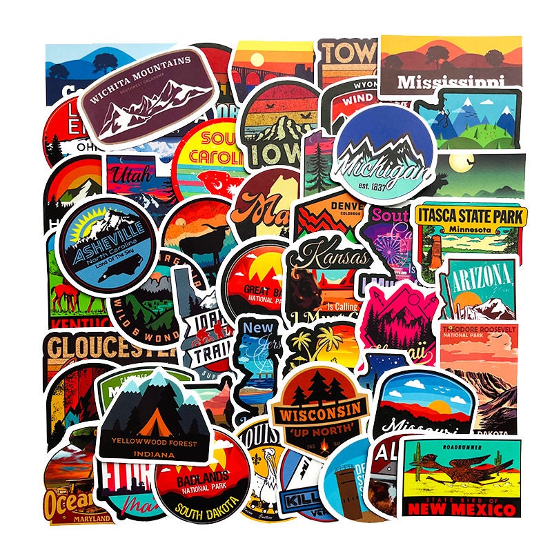 Introducing our United States of America Stickers: A patriotic celebration in adhesive art! 🇺🇸✨ These stickers are a miniature ode to the land of the free and the home of the brave. Imagine the iconic symbols of America, from the majestic Statue of Liberty to the rugged Rocky Mountains, all captured in vibrant, eye-catching detail. Each sticker embodies the spirit of the USA, making it the perfect accessory for your laptop, water bottle, or travel journal. Whether you're feeling nostalgic for a cross-country road trip or simply want to show your pride, these stickers are your patriotic passport to creativity. Celebrate your love for the United States, one sticker at a time. Stick them on, and let the stars and stripes inspire your everyday adventures. These stickers are not just decorations; they're a declaration of your American spirit! So, whether you're a globe-trotter longing for home or simply want to infuse your life with a dash of red, white, and blue, our United States of America Stickers are the perfect choice. Unleash your inner patriot and let your stickers shine bright! 🗽🌟🇺🇸
