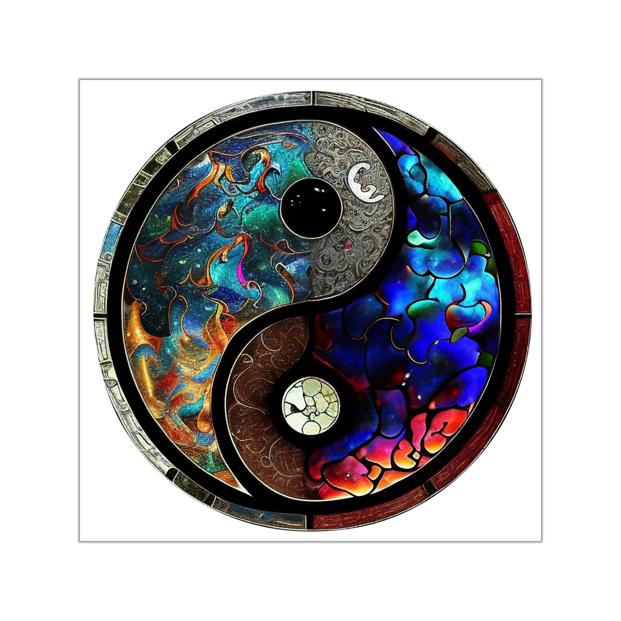 Find Balance and Harmony with Our Elegant Yin and Yang Sticker