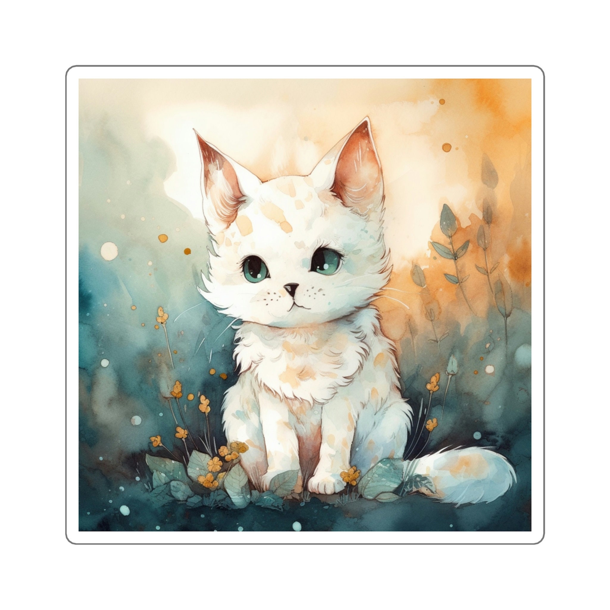 Get Lost in a Whimsical World with Our Dreamy Cute Animal Sticker