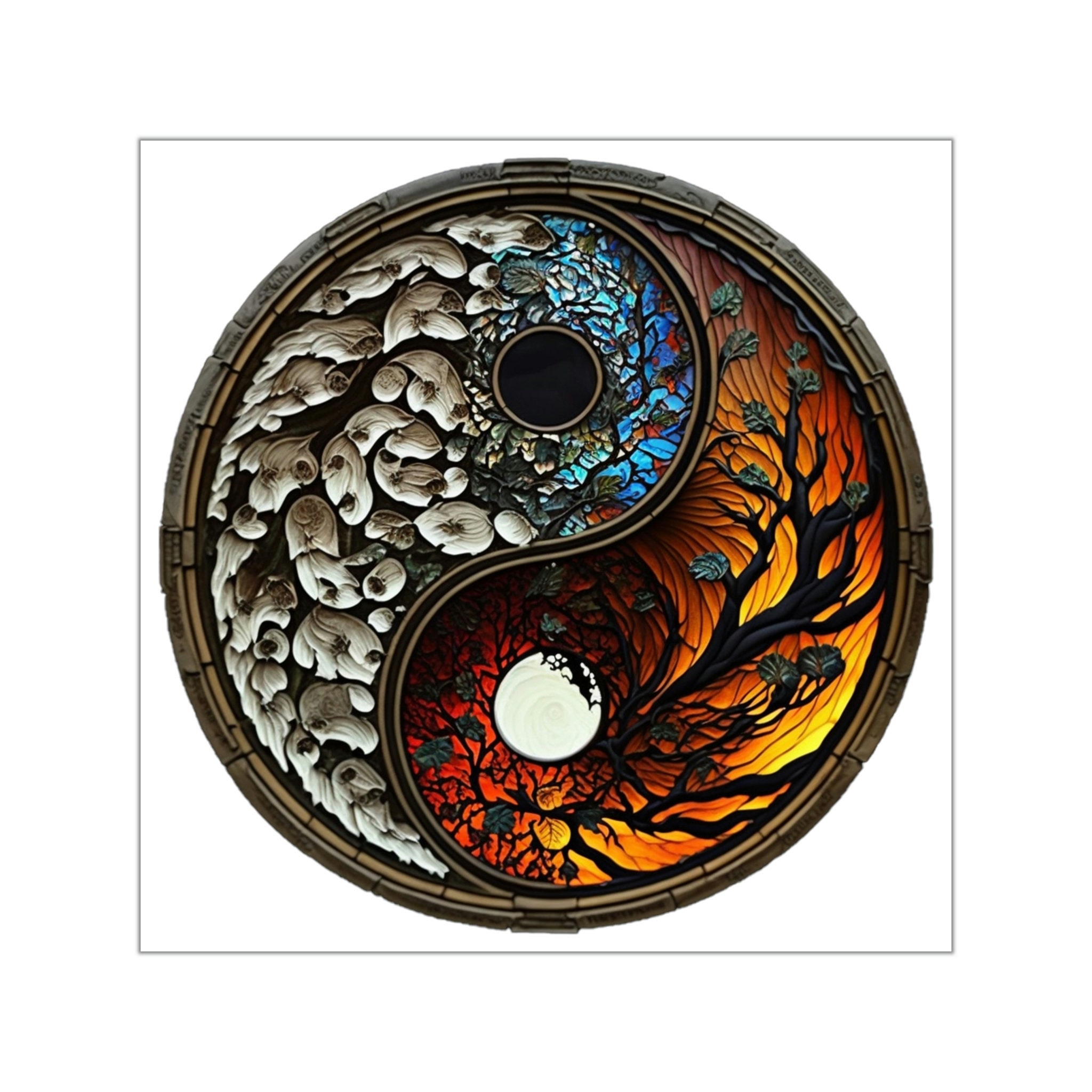 Bring Balance and Harmony to Your Space with Our Beautiful Yin and Yang Sticker