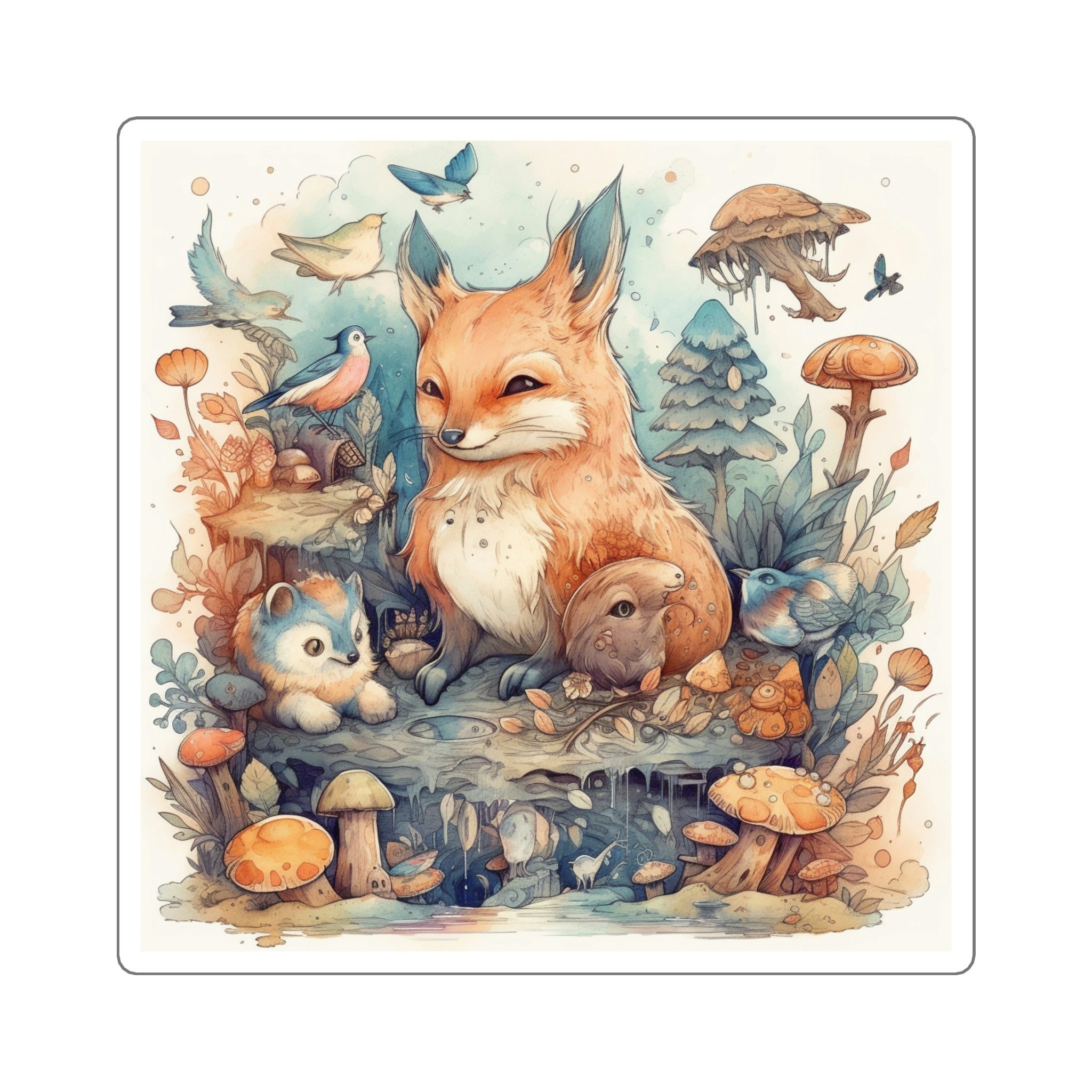 Add a Touch of Magic to Your Items with Our Whimsical Dreamy Cute Animal Sticker