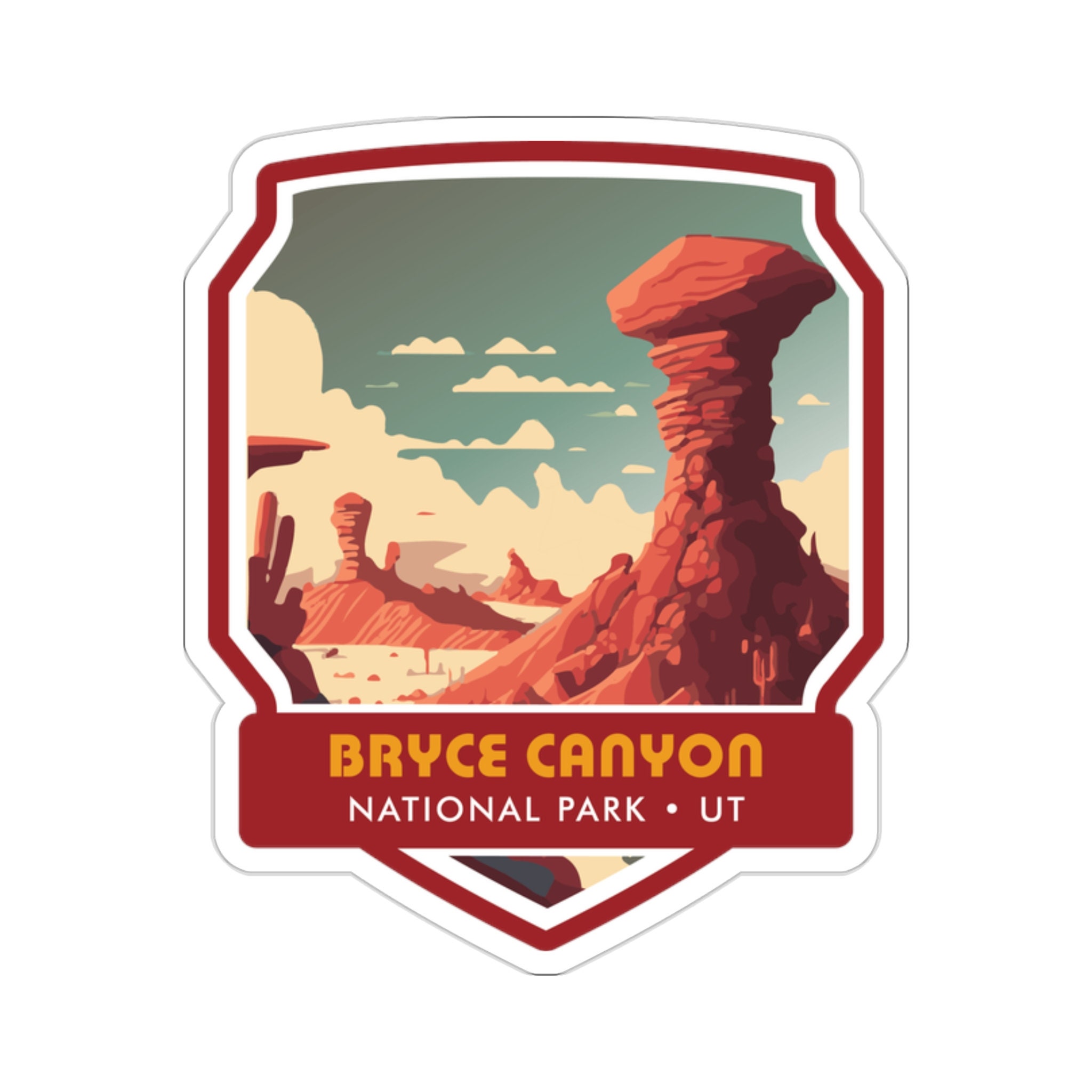 Embark on an Adventure to Bryce Canyon National Park with our Breathtaking Sticker! - 5 Sizes