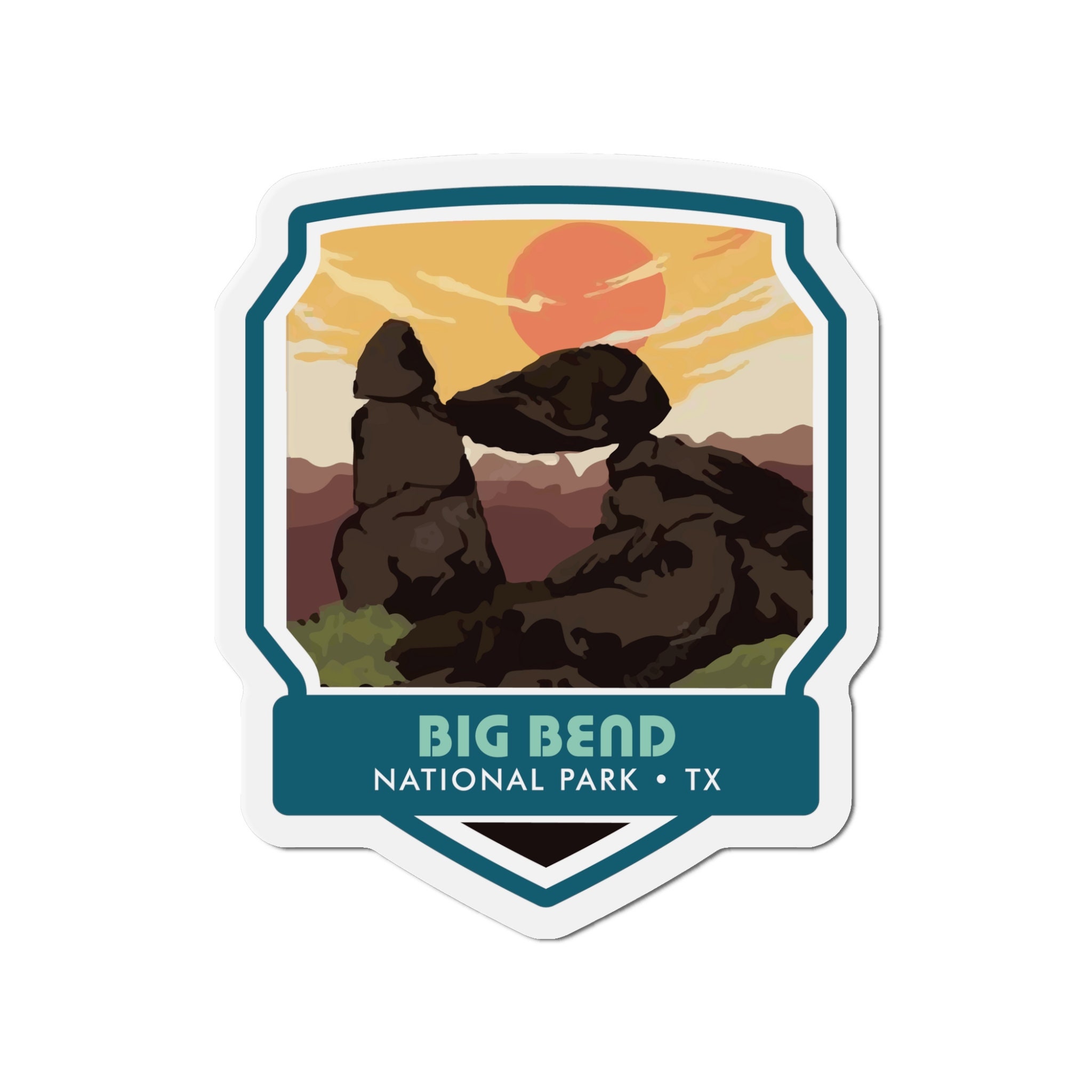 Discover the Grandeur of Big Bend National Park with our Breathtaking Magnet!