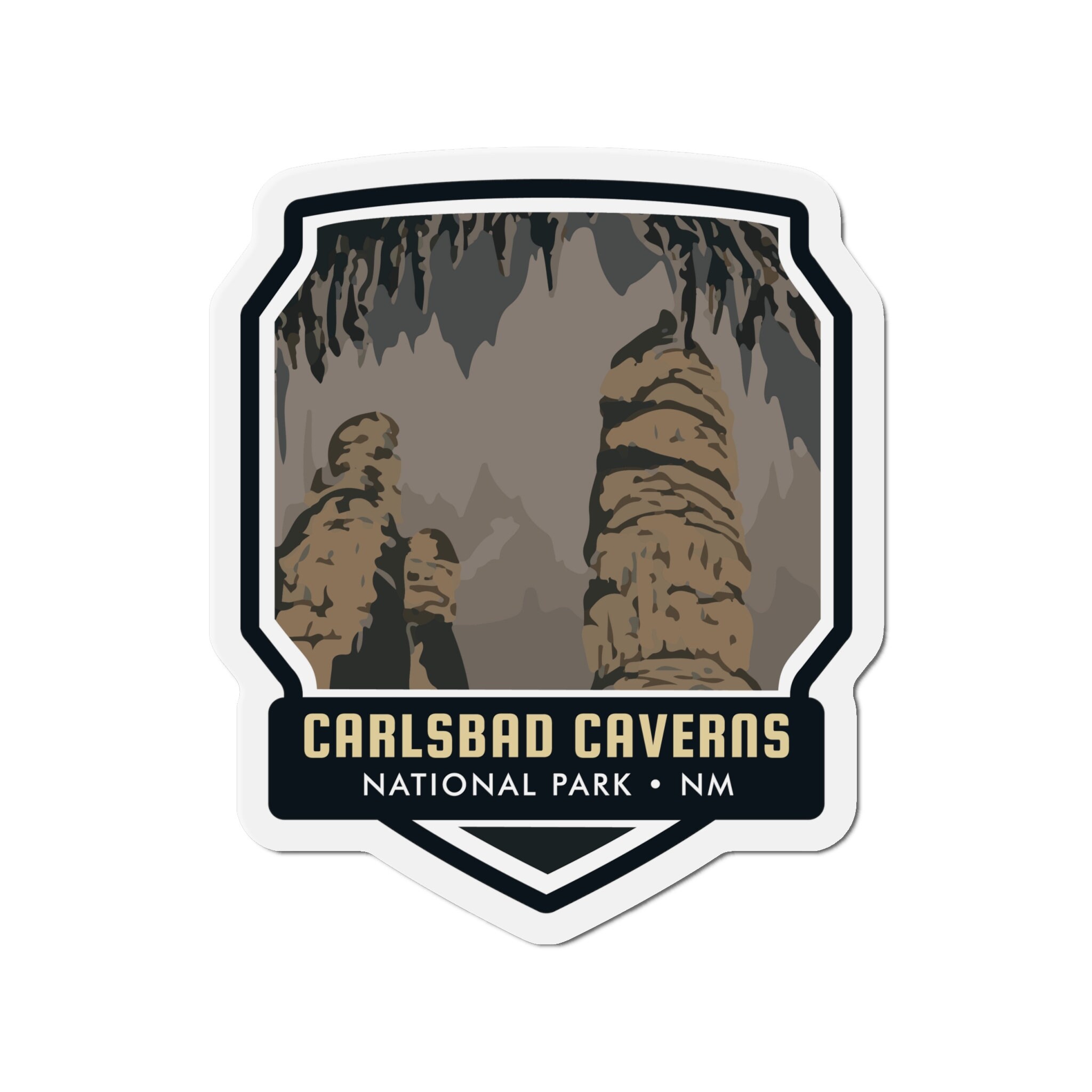 Discover the Magic of Carlsbad Caverns National Park with our Enchanting Magnet!- 5 Sizes