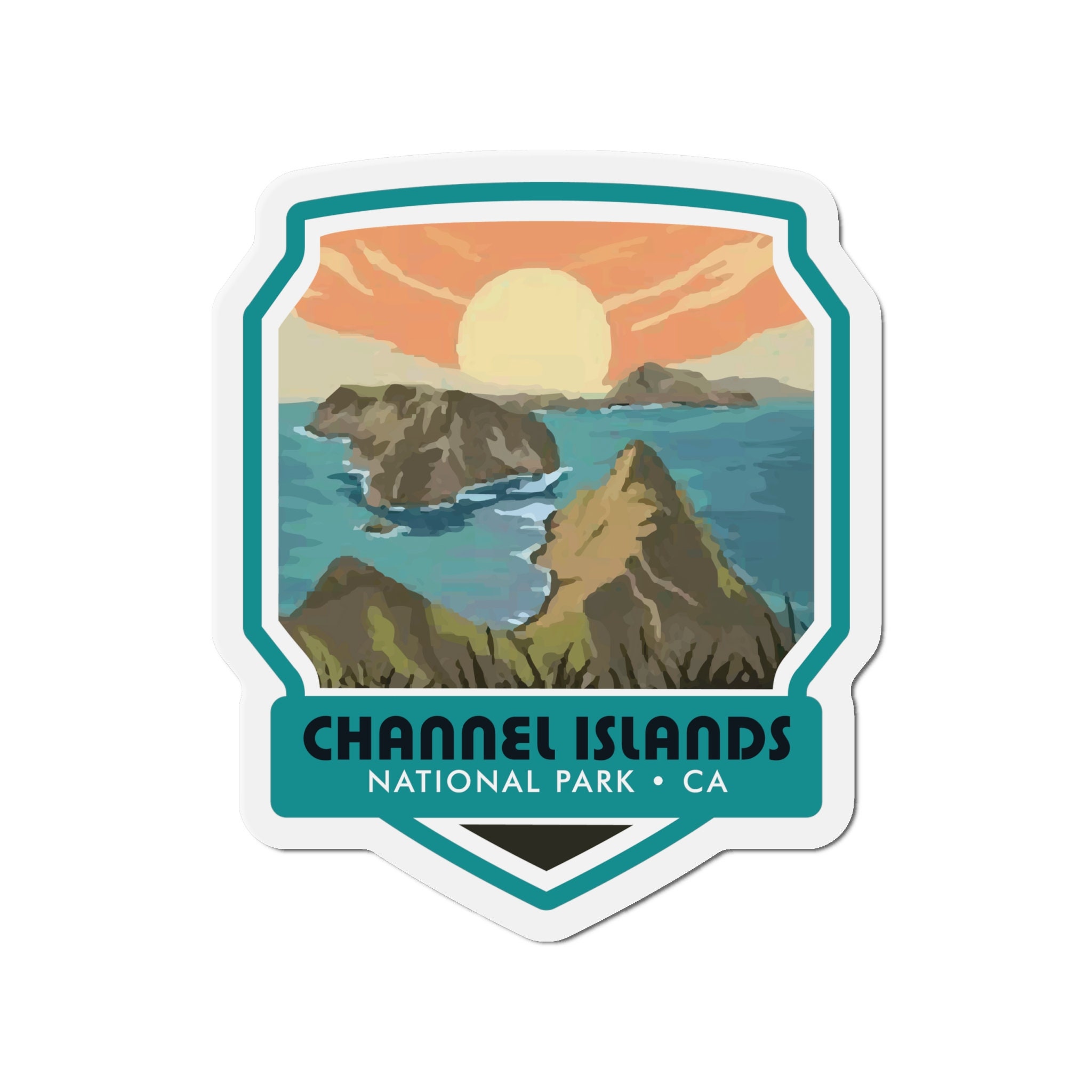 Dive into the Beauty of Channel Islands National Park with our Coastal Magnet! - 5 Sizes