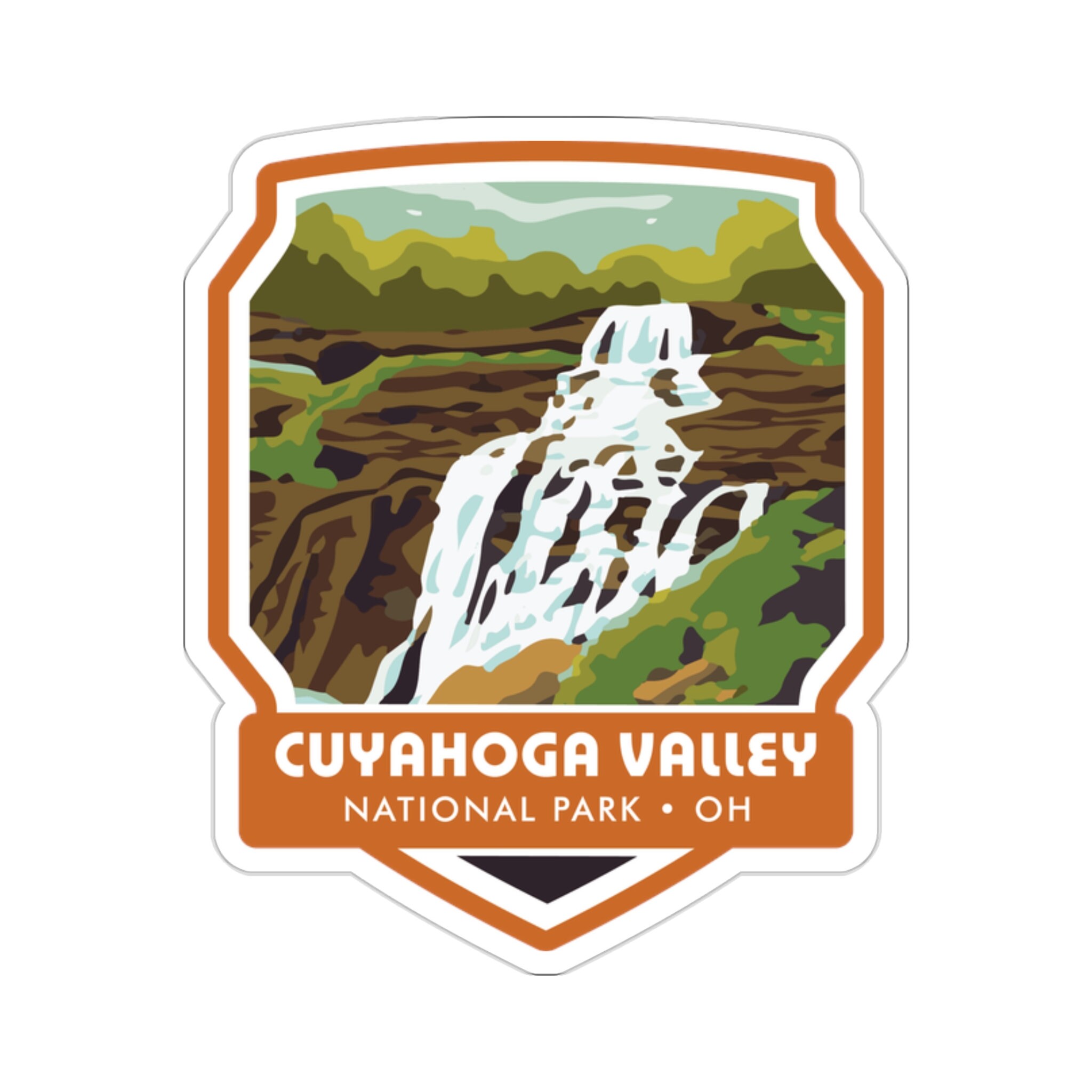 Immerse Yourself in the Beauty of Cuyahoga Valley National Park with our Captivating Sticker! - 5 Sizes