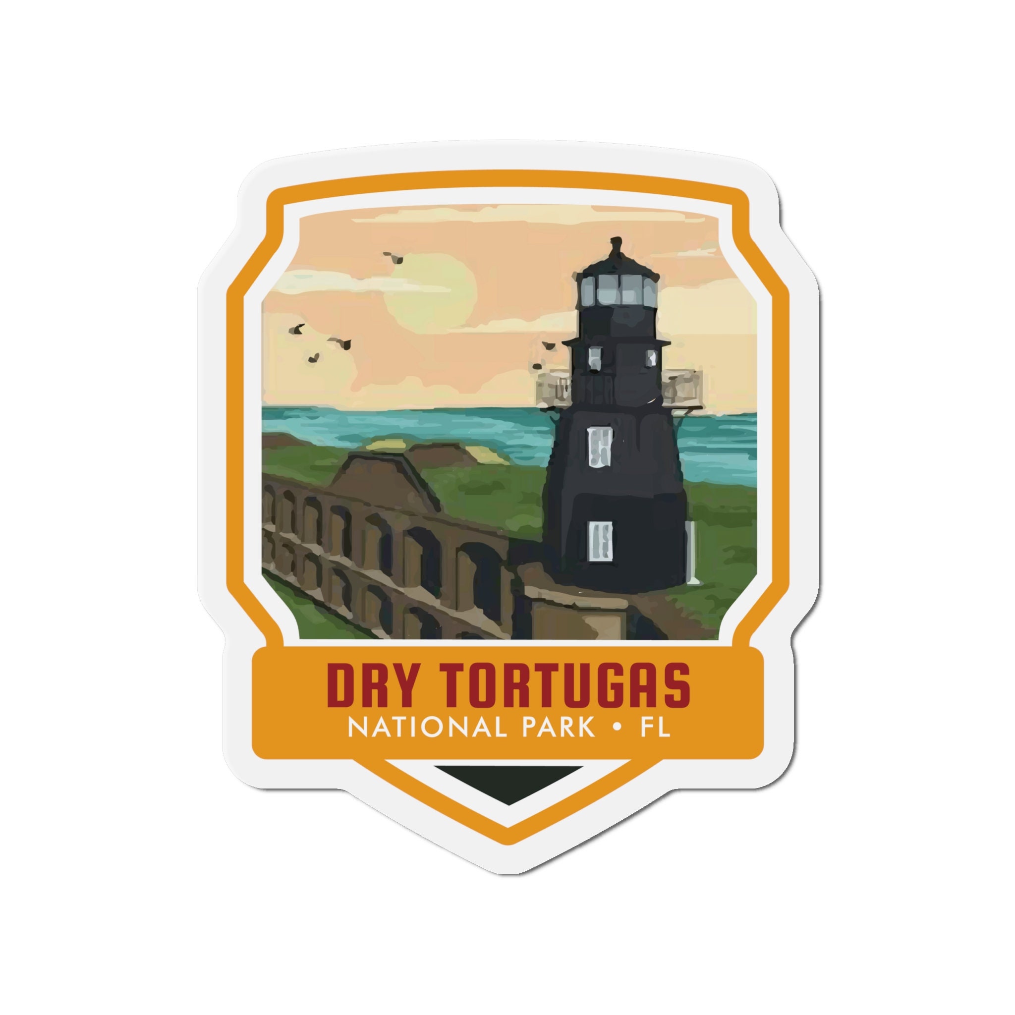 Dive into the Tranquil Oasis of Dry Tortugas National Park with our Captivating Magnet! - 5 Sizes