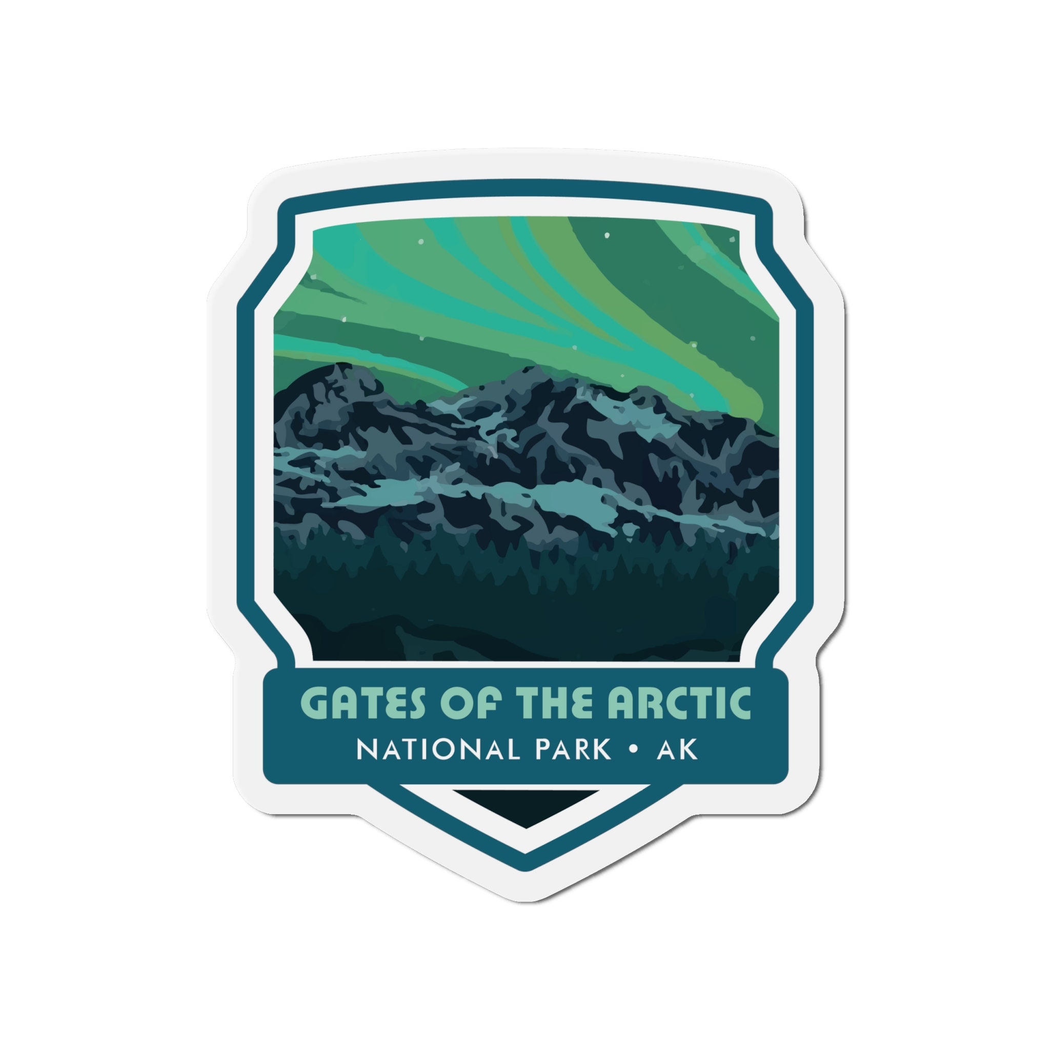 Discover the Majestic Beauty of Gates of the Arctic National Park with our Breathtaking Magnet! 5 Sizes