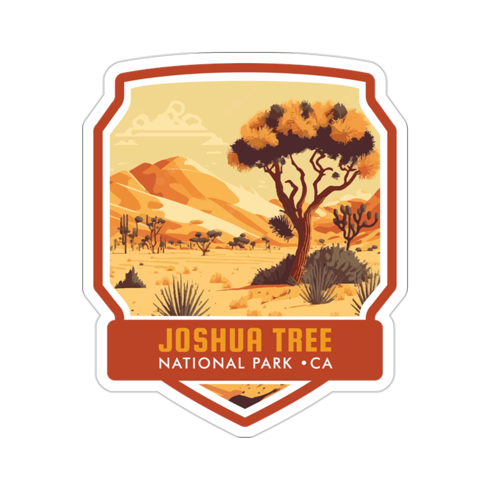 Embrace the Spirit of Joshua Tree National Park with Our Enchanting Sticker! - 5 Sizes