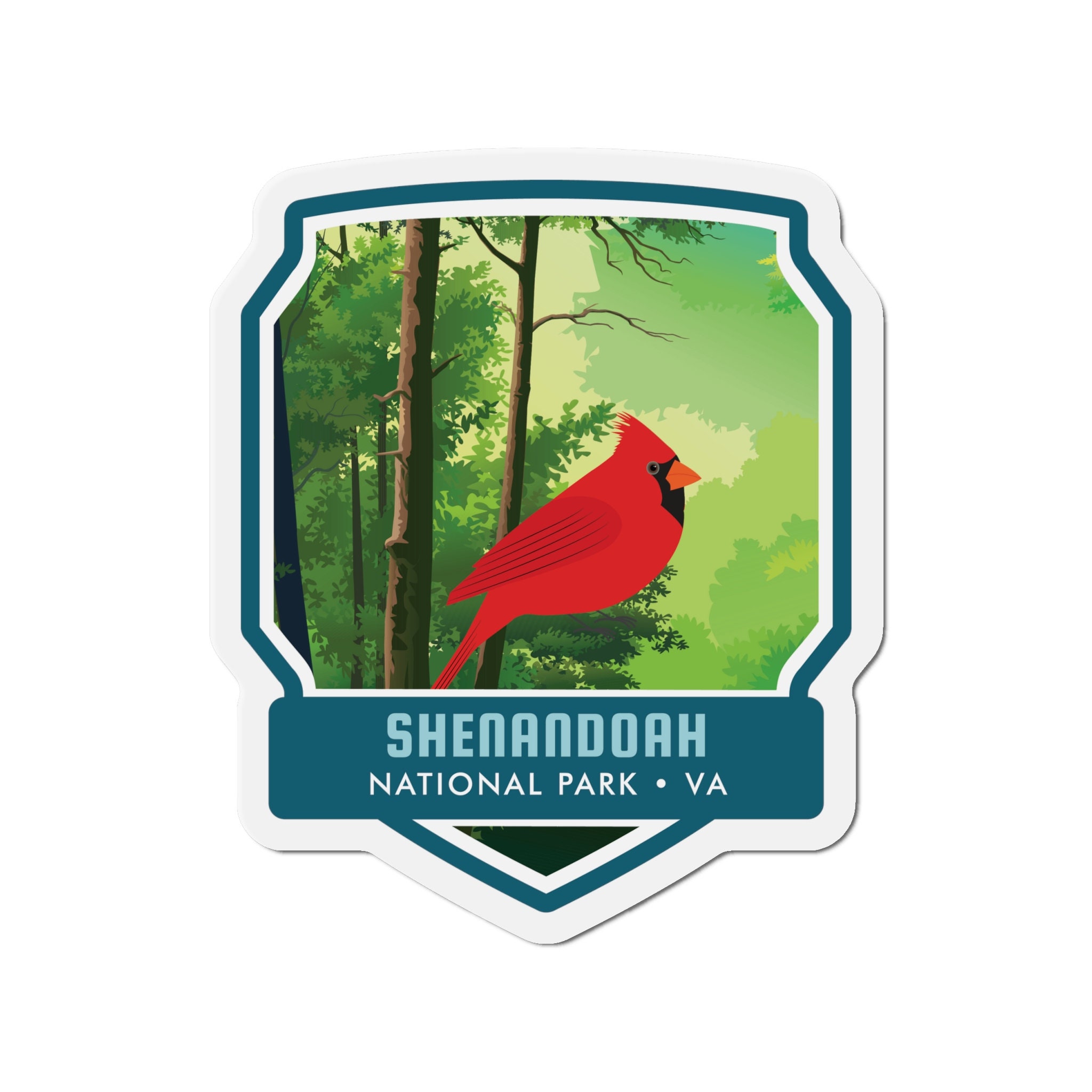 Bring the Majestic Beauty of Shenandoah National Park to Your Magnetic Surfaces with Our Captivating Magnet! - 5 Sizes