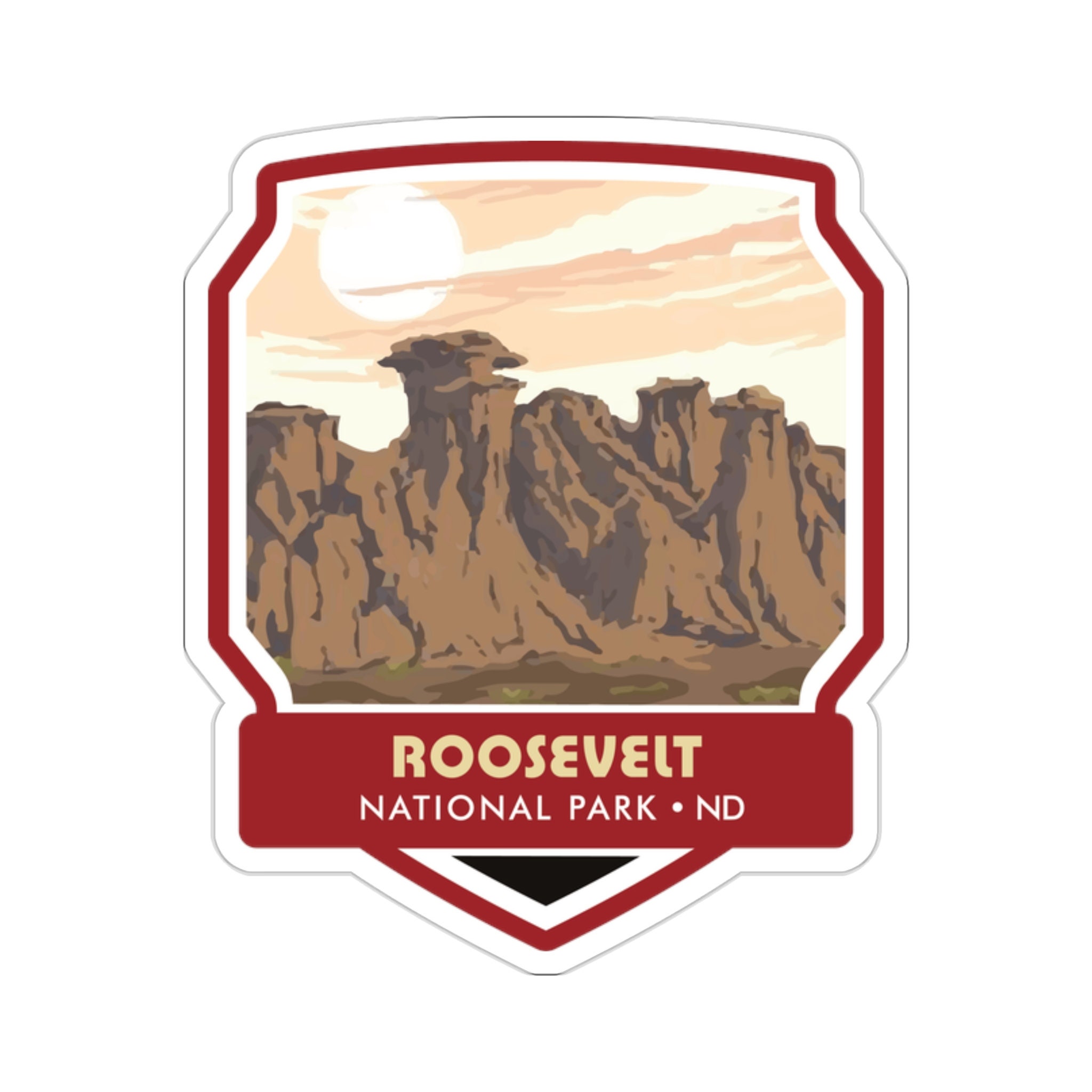 Celebrate the Wilderness of Roosevelt National Park with Our Enchanting Sticker! - 5 Sizes