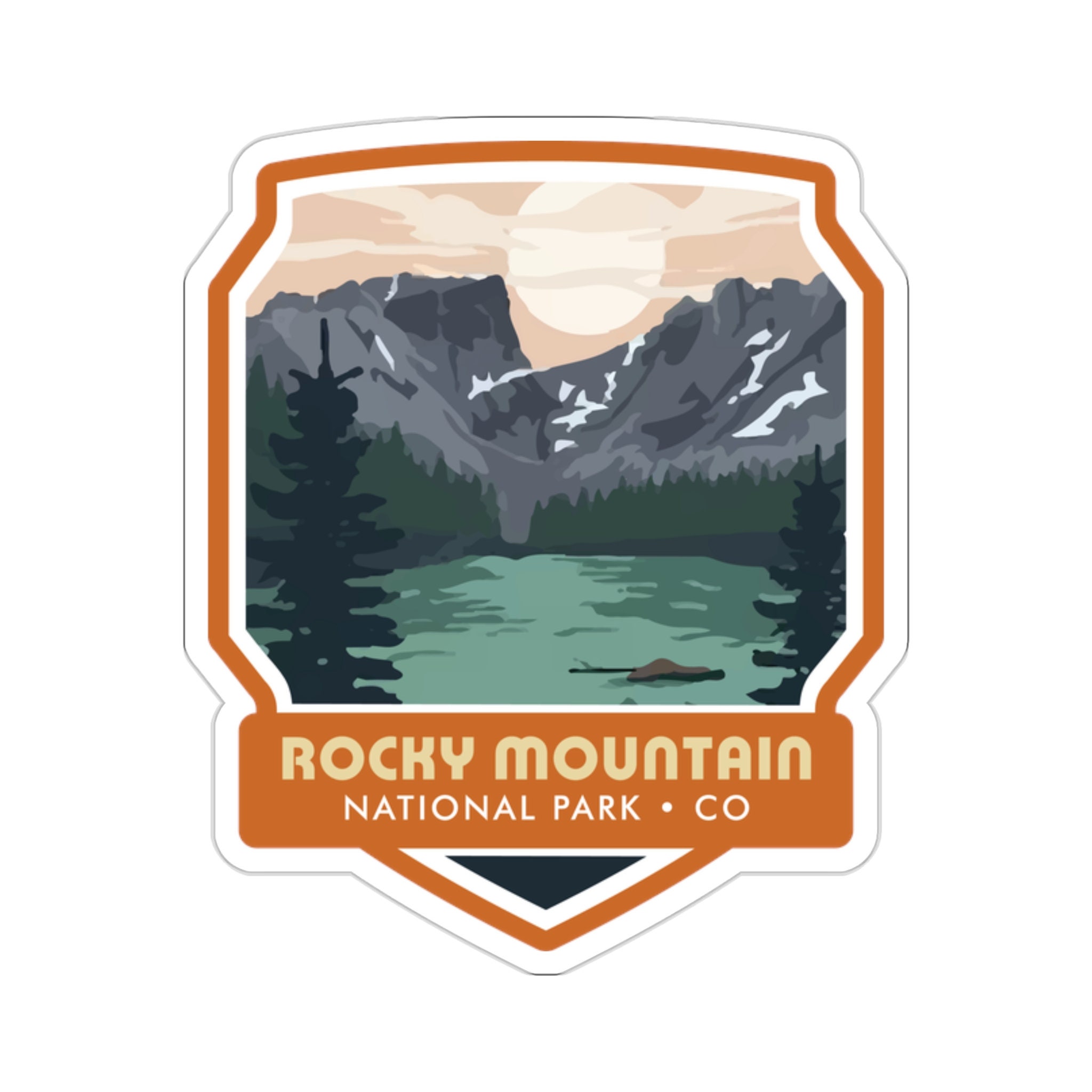 Celebrate the Majestic Rocky Mountain National Park with Our Stunning Sticker! - 5 Sizes