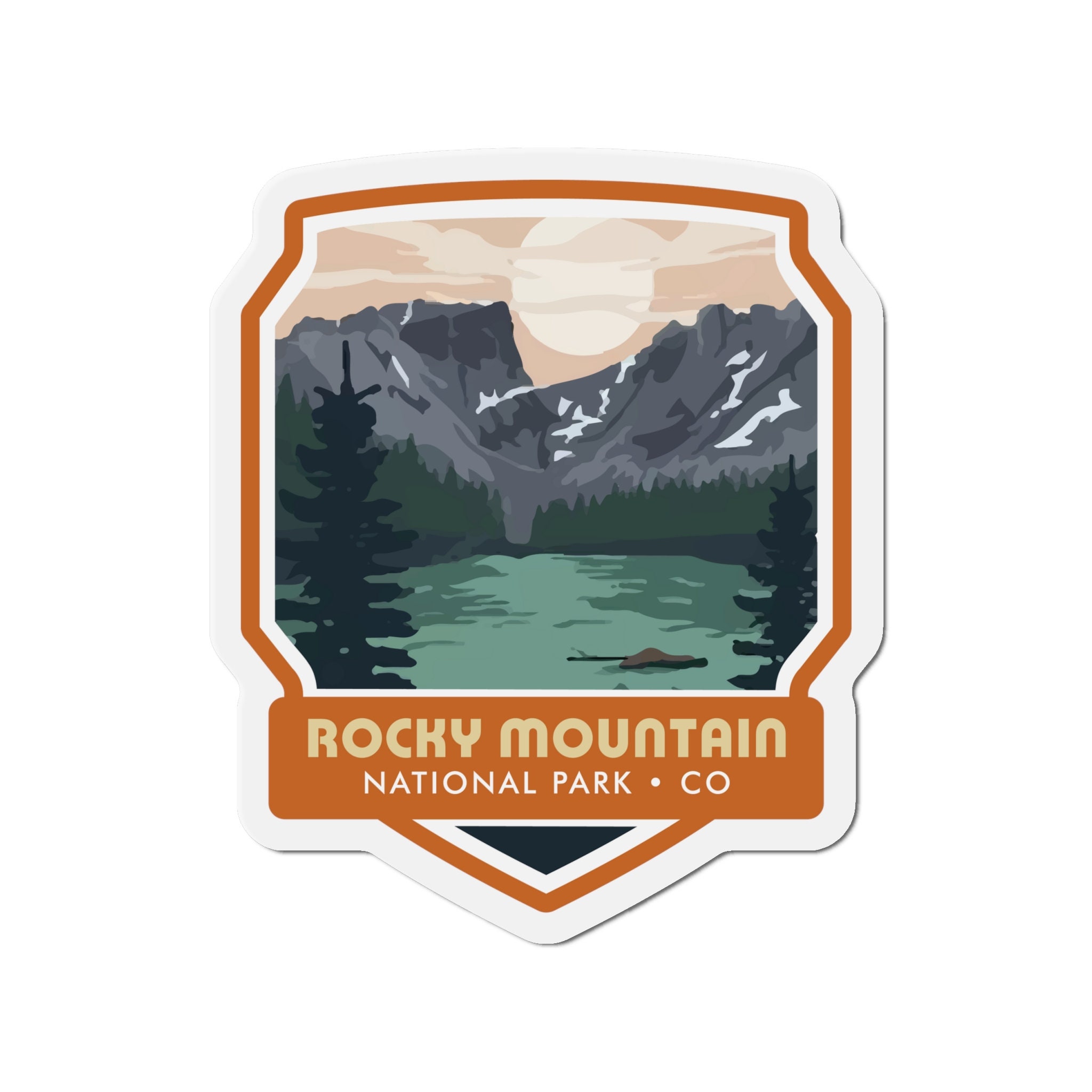 Bring the Majestic Rocky Mountain National Park to Your Magnetic Surfaces with Our Stunning Magnet! - 5 Sizes