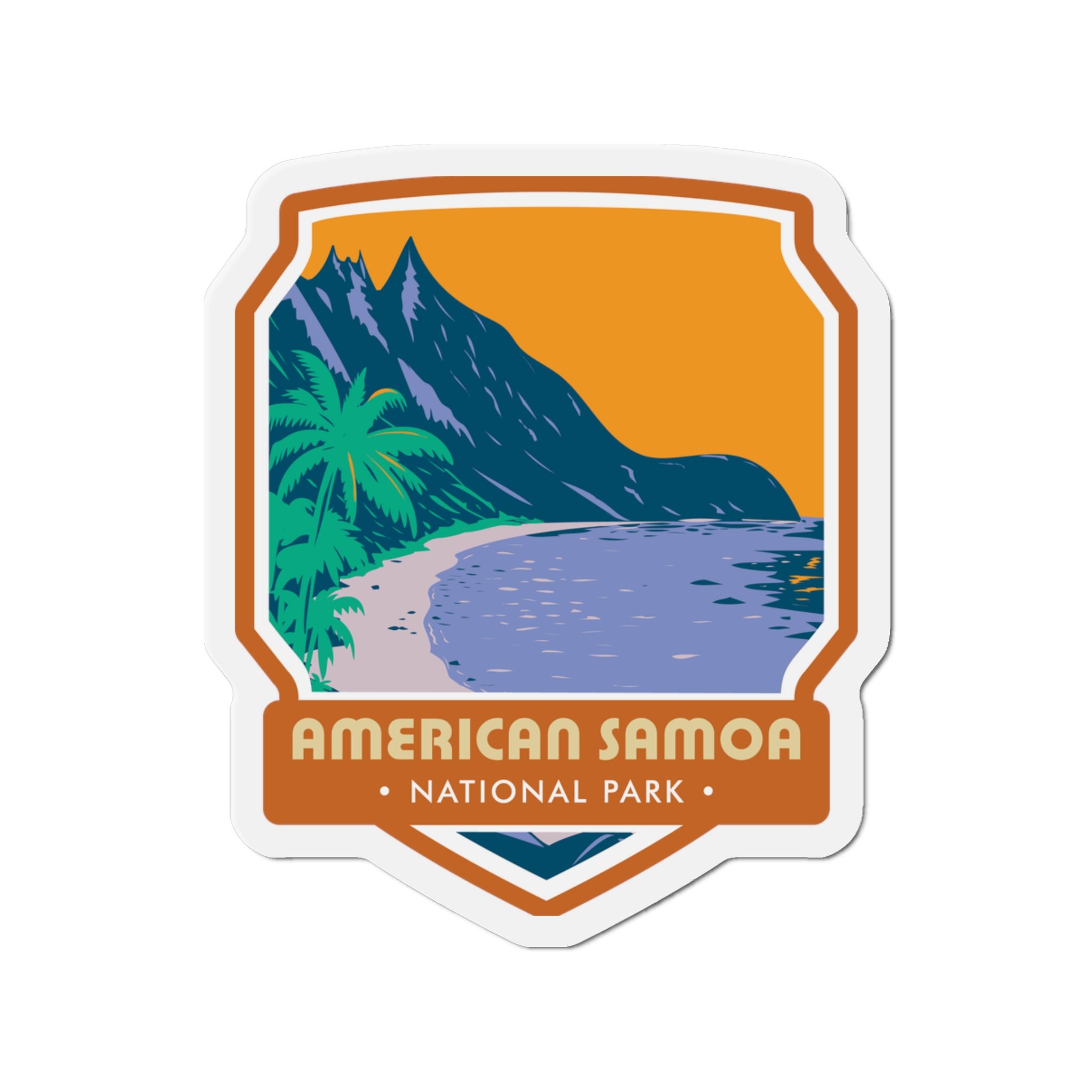 Explore the Beauty of American Samoa National Park with our Exquisite Magnet!