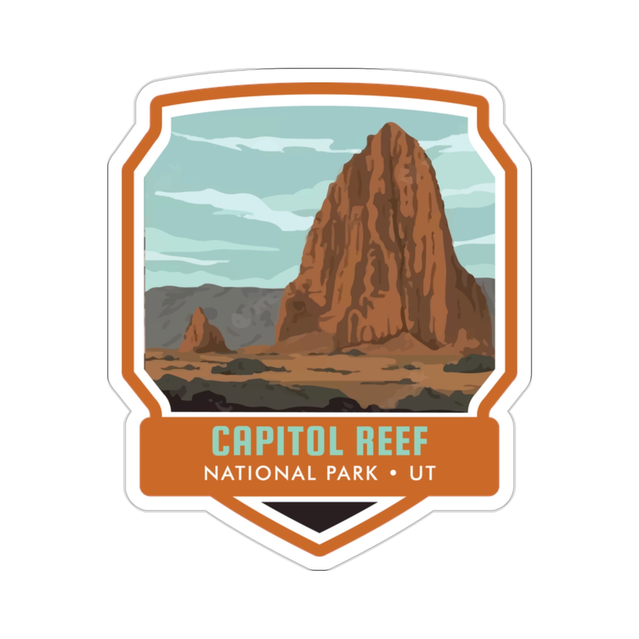 Capture the Essence of Capitol Reef National Park with our Vibrant Sticker! - 5 Sizes