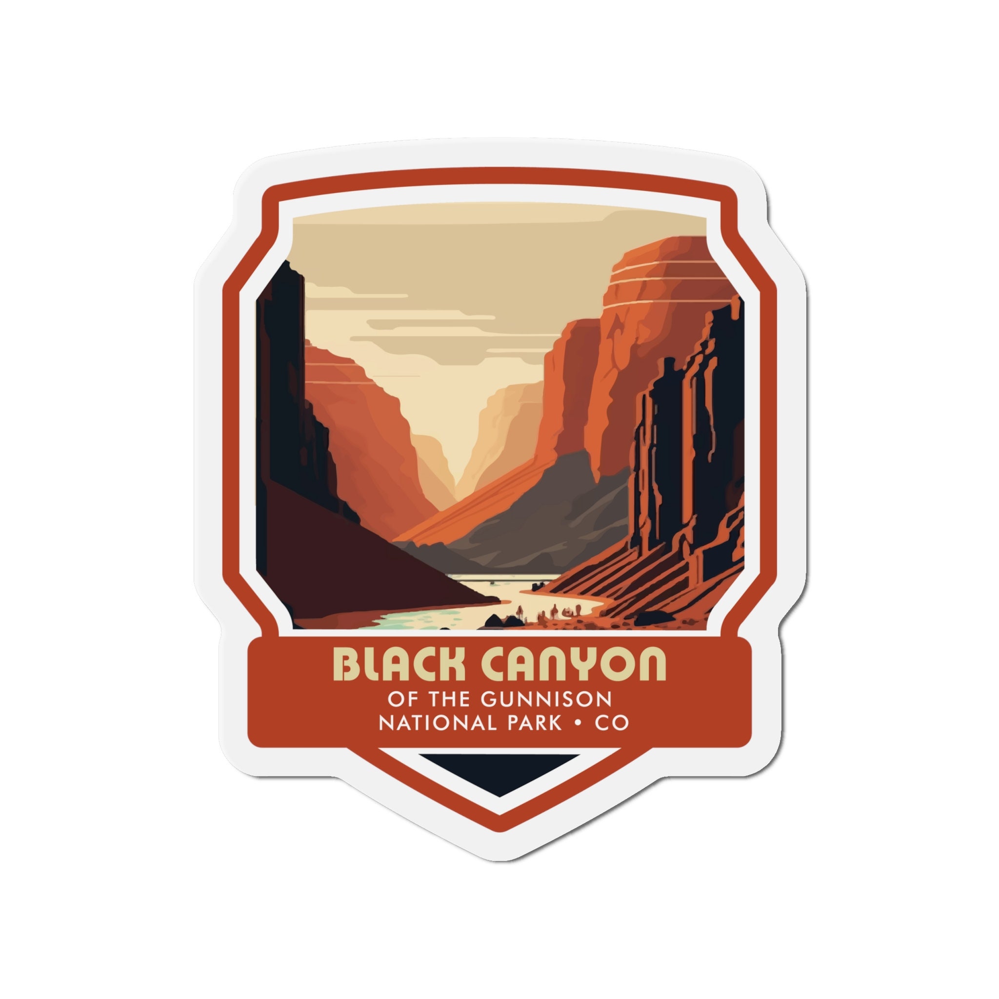 Experience the Majesty of Black Canyon of the Gunnison National Park with our Striking Magnet!